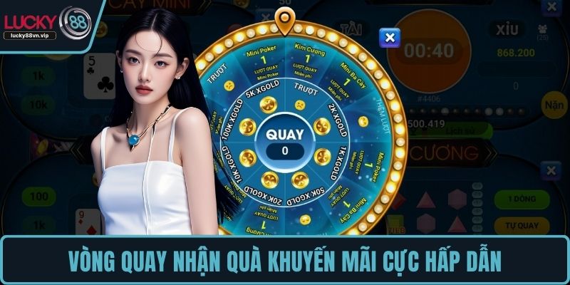 Vòng quay nhận quà khuyến mãi cực hấp dẫn