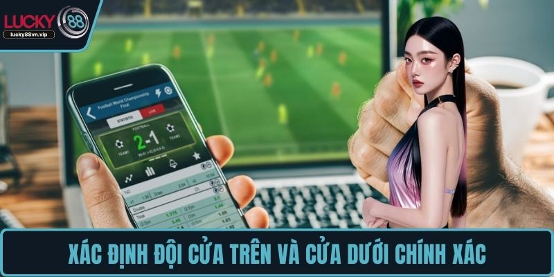 Xác định đội cửa trên và cửa dưới chính xác